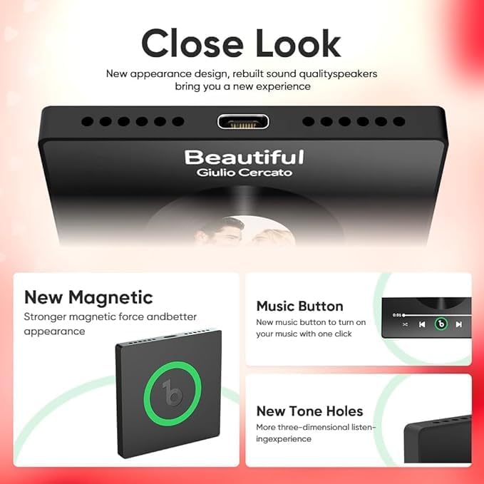 LoveLoop® Custom Photo Magnet with Song