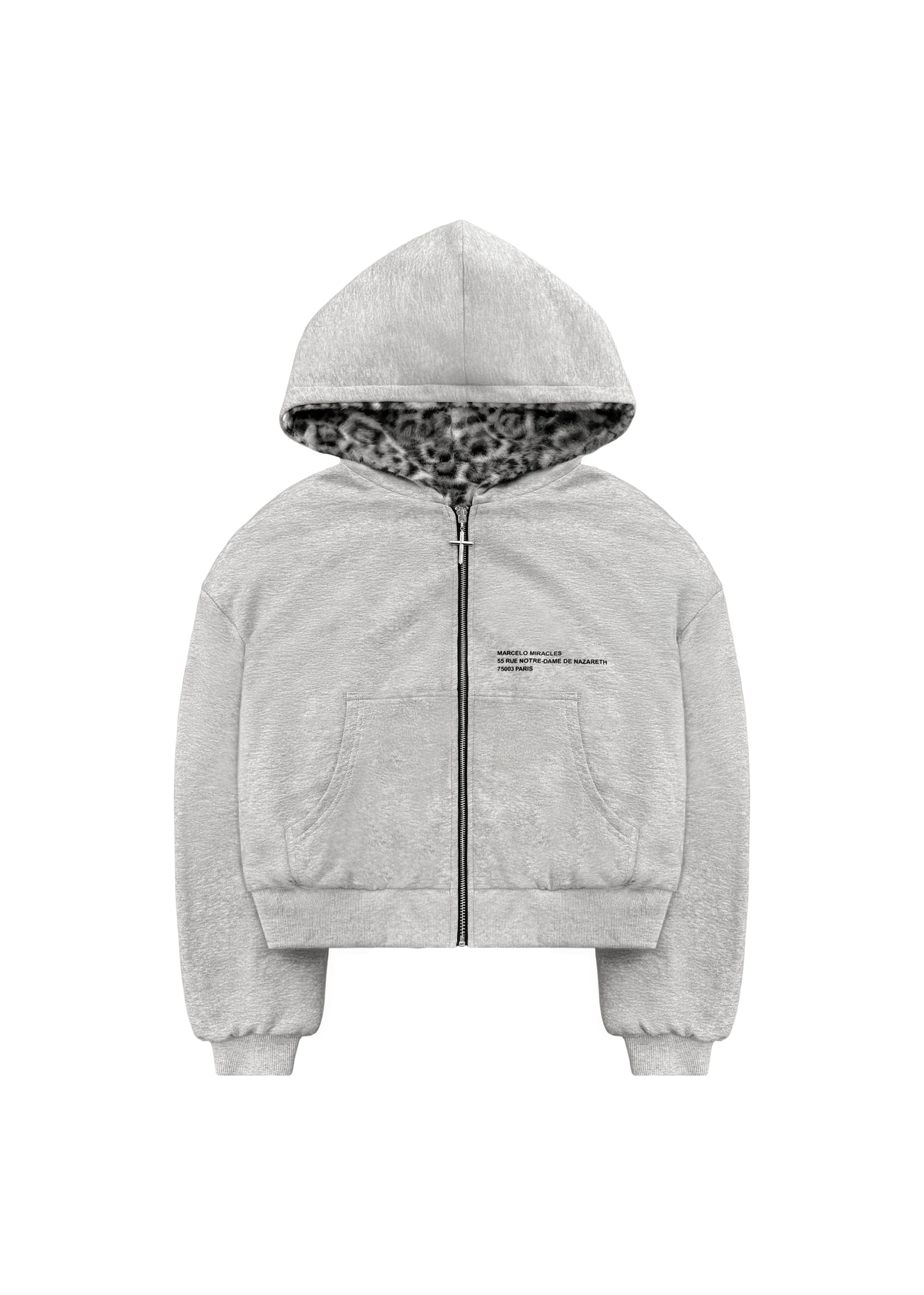 REVERSIBLE FUR ZIP HOODIE