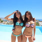 Color Block Bikini Set